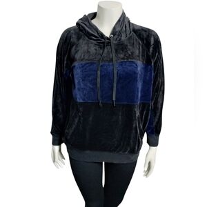 Champion Elite Women's Velour Velvet Pullover Hoodie Sweatshirt Size XL Athleisu